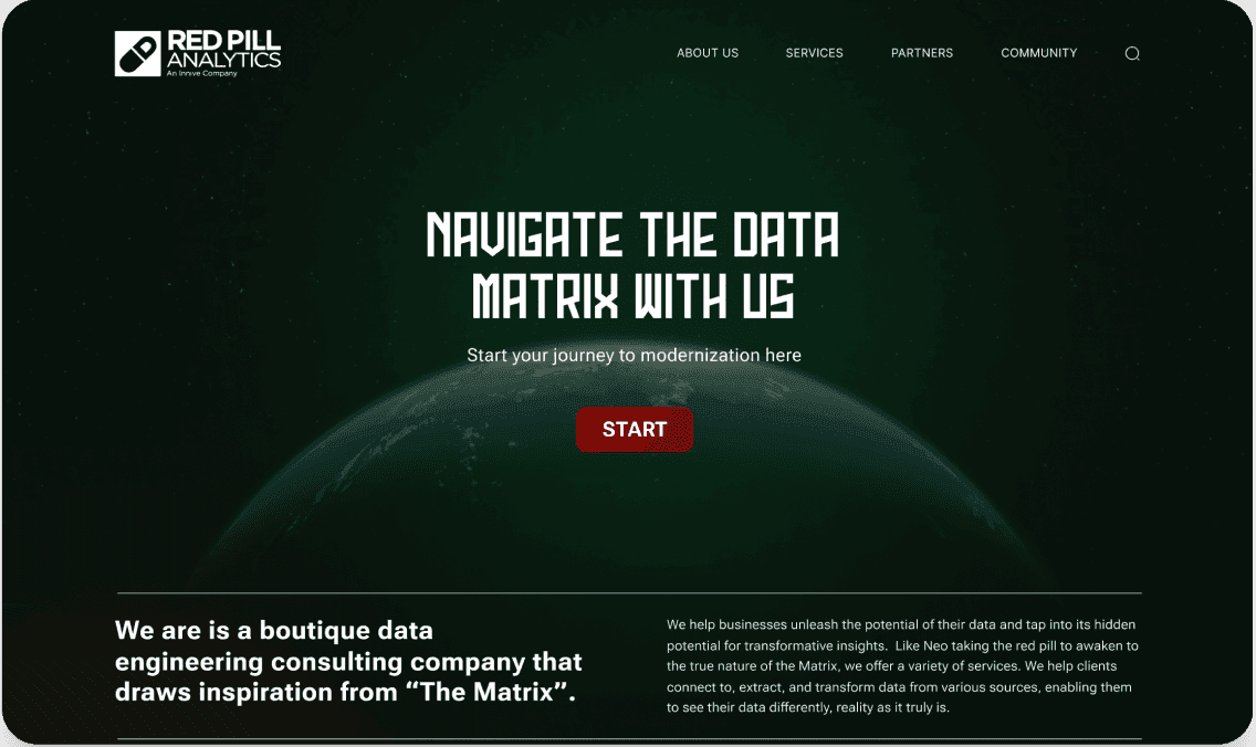 Red Pill Analytics, Red Pill